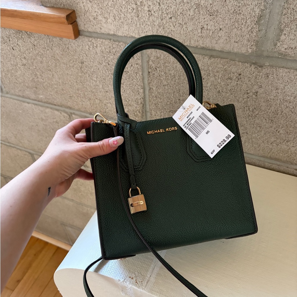 Michael Kors Forest Green Satchel